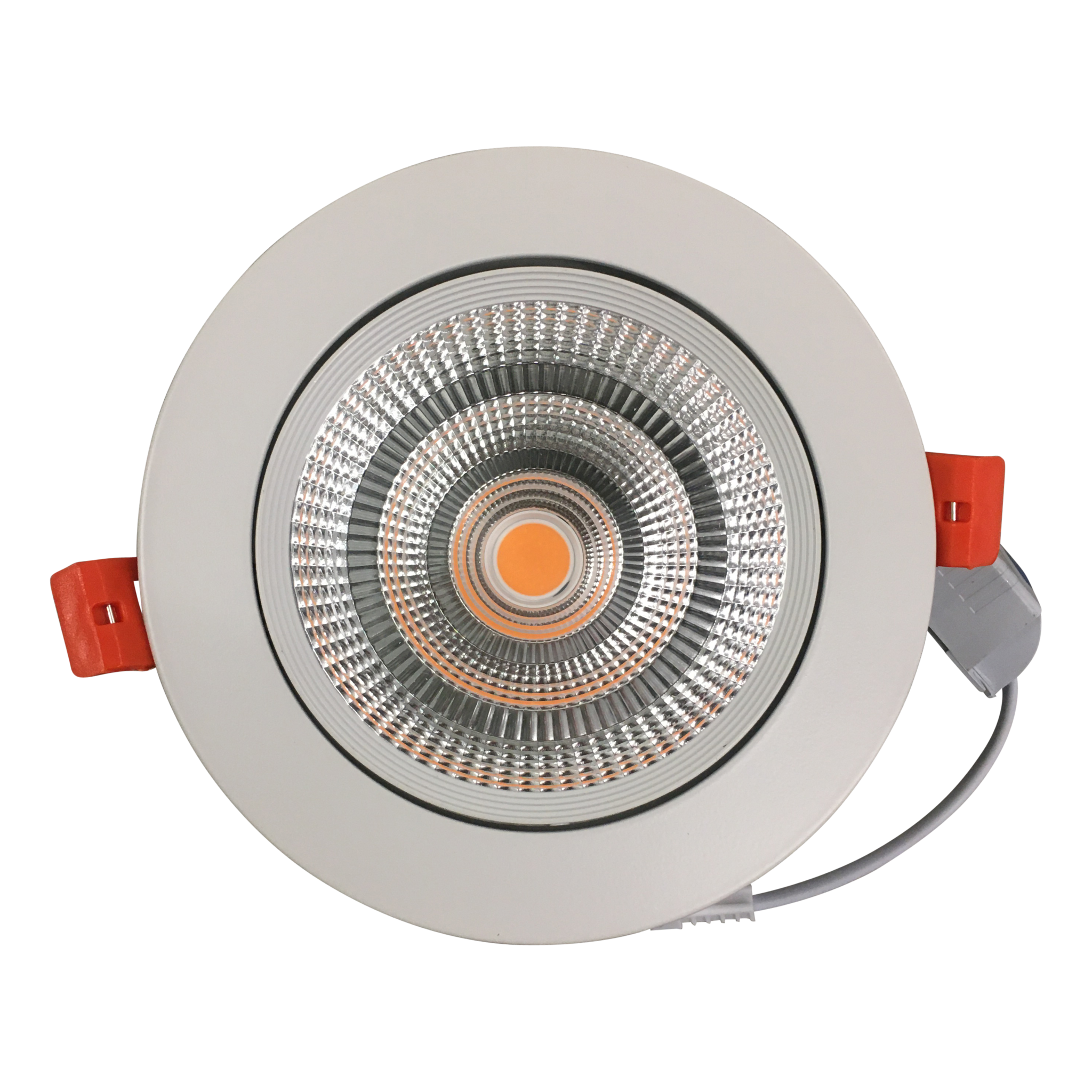 Spot encastrable Quimby LED intégrée blanc chaud IP20 dimmable 350lm 5.5W  Ø8.5xH.5.2cm blanc GoodHome