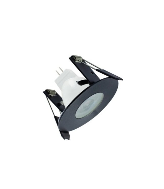 Spot encastrable 65 mm IP65 GU10 blanc, noir, gris ignifuge