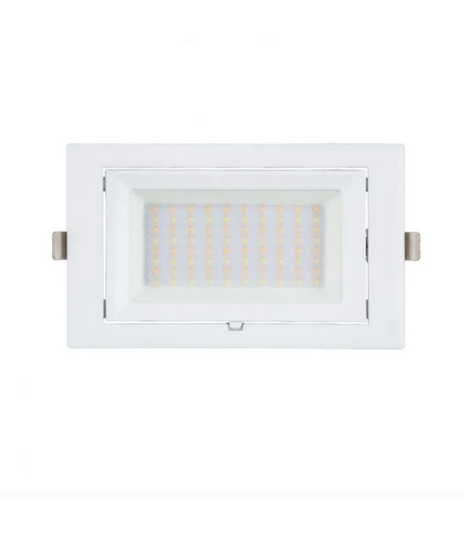 Spot éclairage vitrine encastrable rectangulaire 38W  très puissant