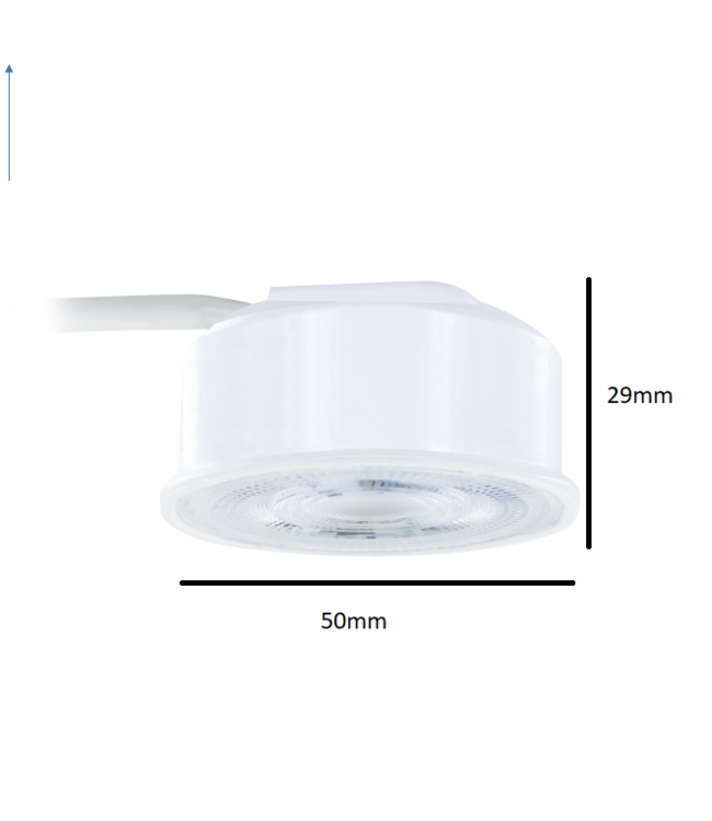 LED module 220V 3,8W 2700K 29mm hoog voor laag plafond