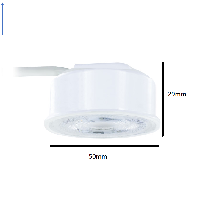 LED module 220V 3,8W 2700K 29mm hoog - Ledspot-planet