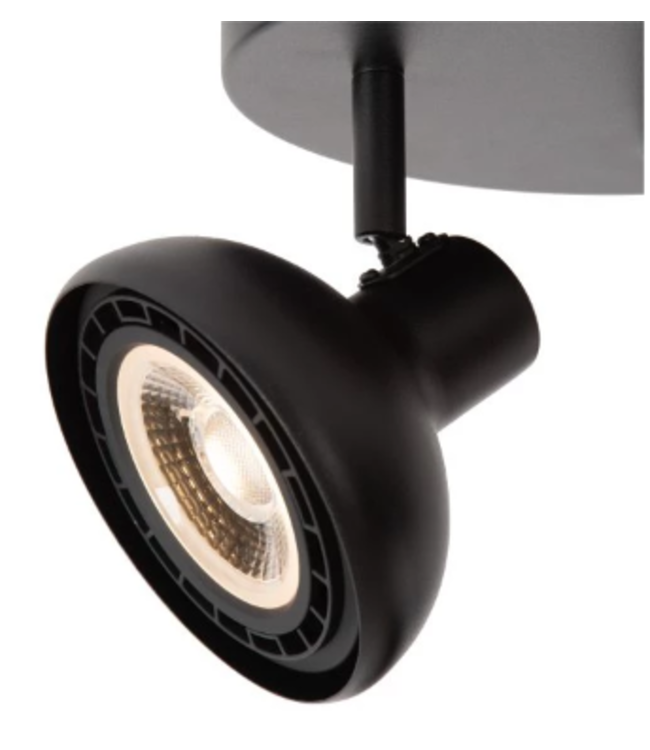 Opbouwspot 3 spots aan stang 3xGU10 AR111 wit, zwart, beige