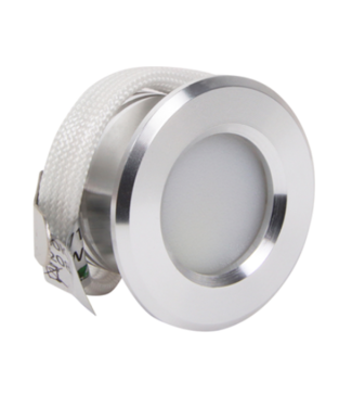 Mini inbouwspot 230V IP44 1,5W grijs dimbaar zaagmaat 30mm