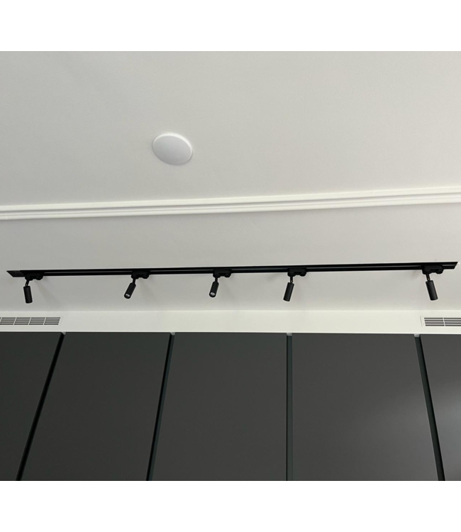 Mini spot led sur rail 7W dimmable blanc ou noir 1 phase ou 3 phases