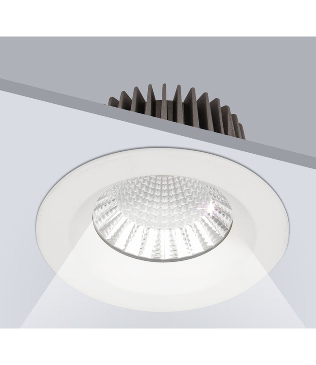 Badkamer LED spot IP65 zaagmaat 110mm wit 10W-ook voor buiten
