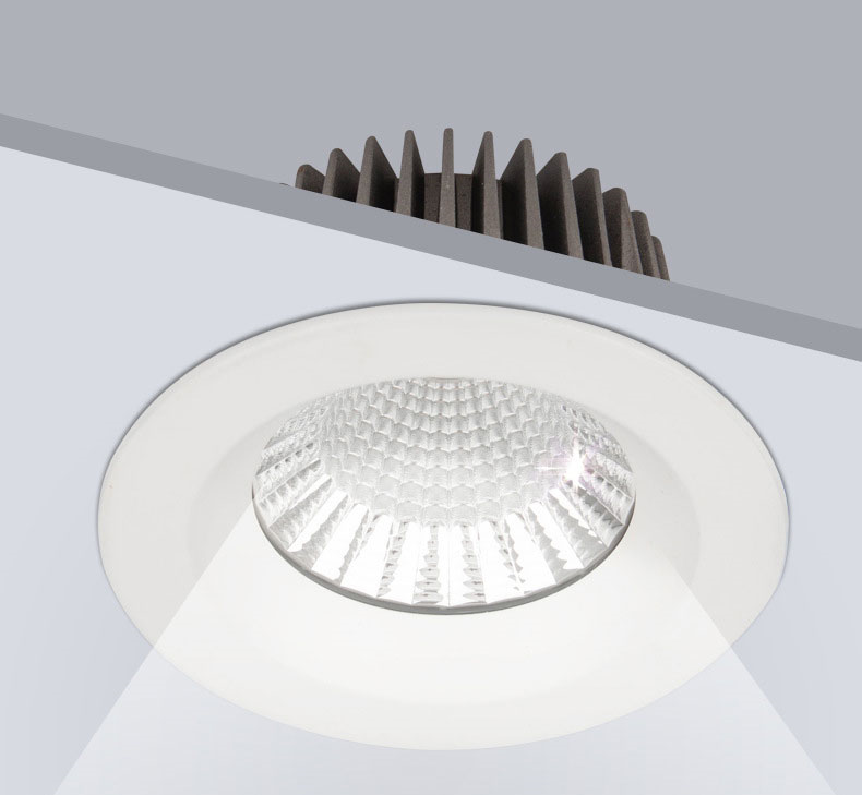 ZAYHO-Spot Led Encastrable Extra Plat 4500k, 220V 600lm IP44 Led Spot Encastré Étanche Salle de