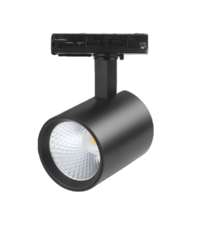 Spot sur rail CCT dimmable blanc ou noir 10W LED monophasé