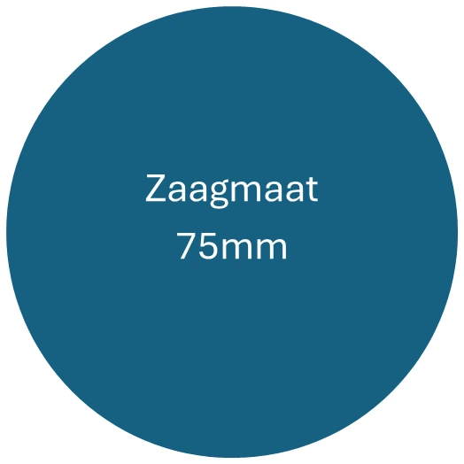 Zaagmaat 75mm