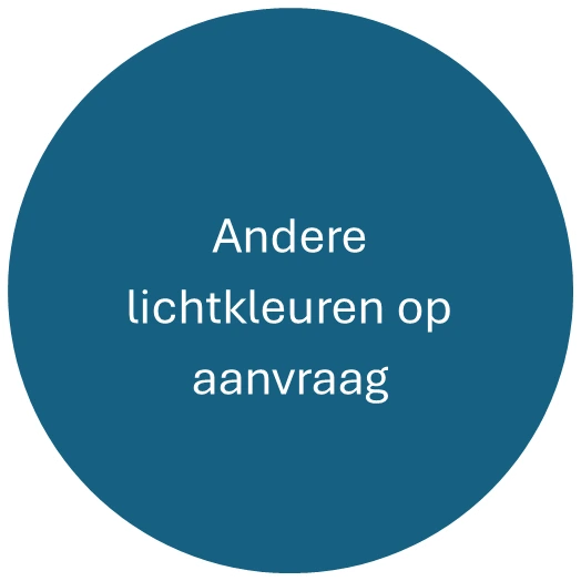 Andere lichtkleuren op aanvraag