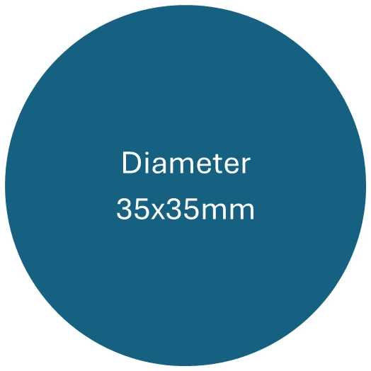 Diameter 35x35mm