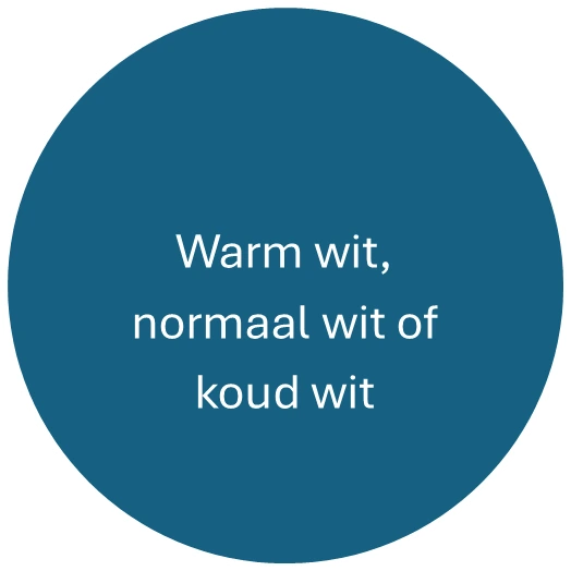 Warm wit, normaal wit of koud wit