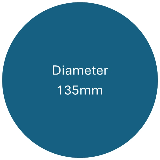 Diameter 135mm