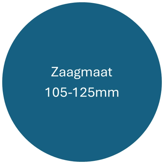Zaagmaat 105-125mm