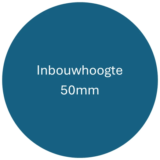 Inbouwhoogte 50mm