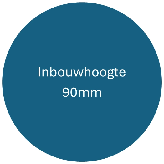 Inbouwhoogte 90mm