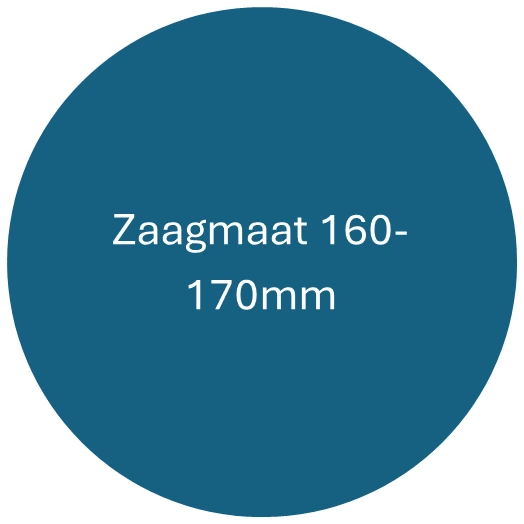 Zaagmaat 160-170mm