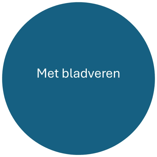 Met bladveren