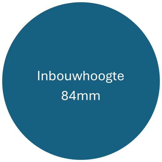 Inbouwhoogte 84mm