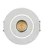 Platte inbouwspot 3W LED wit of grijs 20 mm hoog