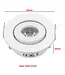 Platte inbouwspot 3W LED wit of grijs 20 mm hoog