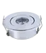 Platte inbouwspot 3W LED wit of grijs 20 mm hoog