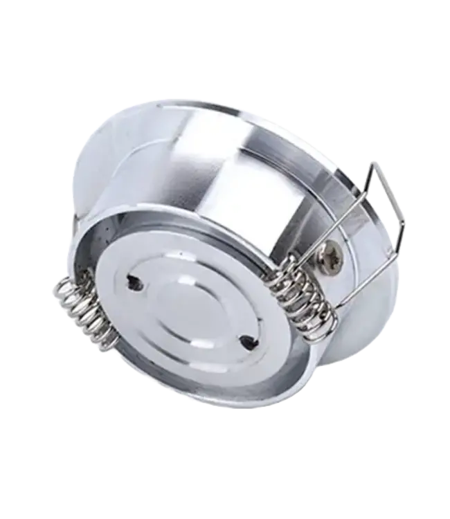 Platte inbouwspot 3W LED wit of grijs 20 mm hoog