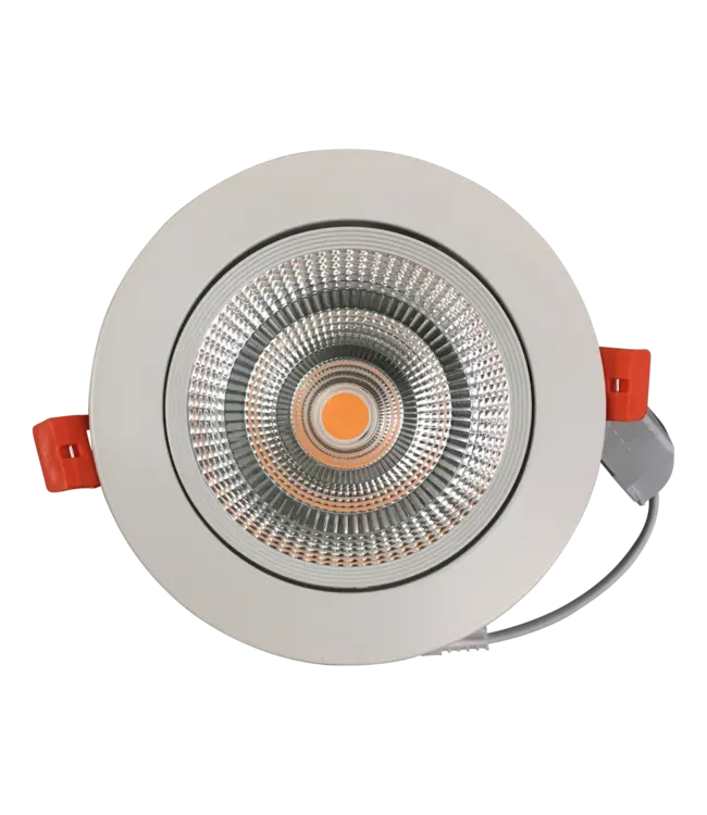 Grand spot encastrable LED 24W inclinable dimmable perçage 140 mm