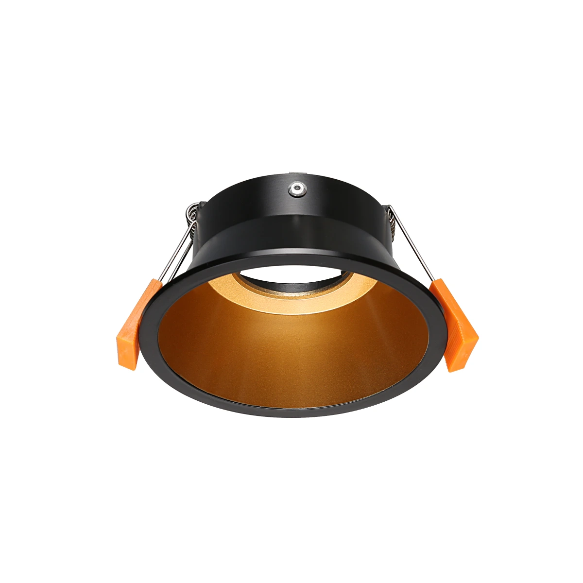 Inbouwspot zwart goud gu10