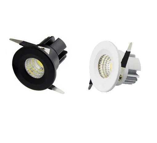 Inbouwspot kleine diameter wit of zwart 3W 30mm zaagmaat