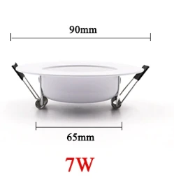 Inbouwspot 65mm LED 7W wit diameter 90mm