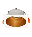 Spot en or encastrable carré blanc GU10 100x100mm