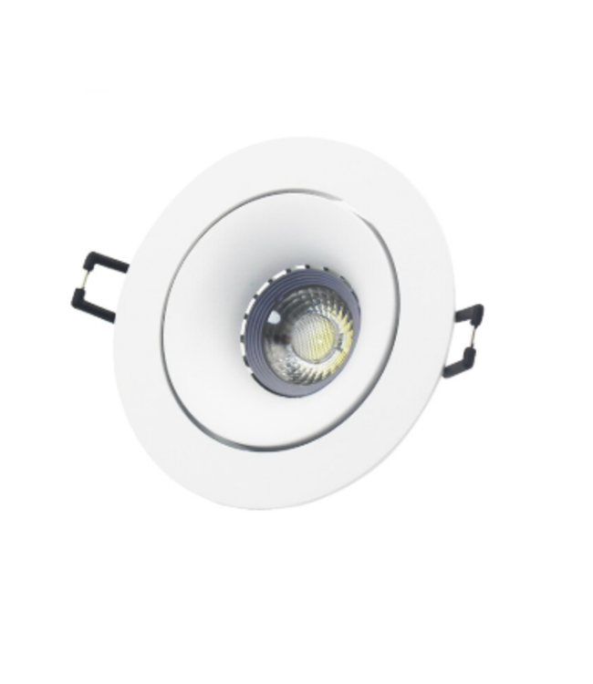 Spot encastrable diamètre 85 mm blanc design GU10