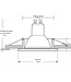 Spot encastrable design diamètre 110 mm blanc GU10