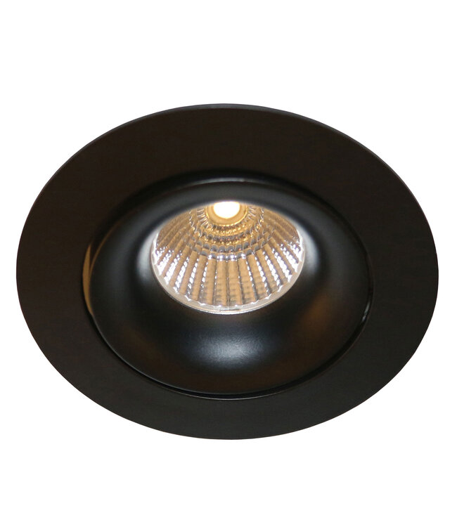 Spot encastrable orientable noir GU10 design diamètre 85 mm