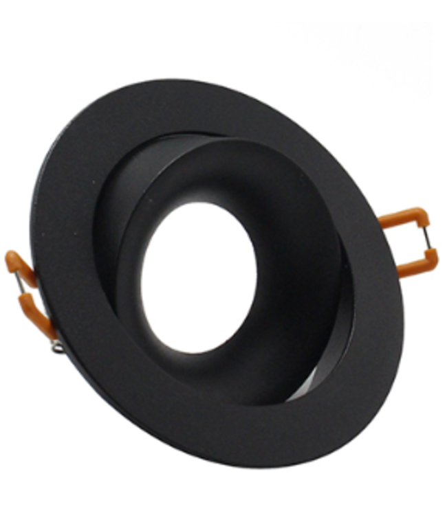 Spot encastrable orientable noir GU10 design diamètre 85 mm