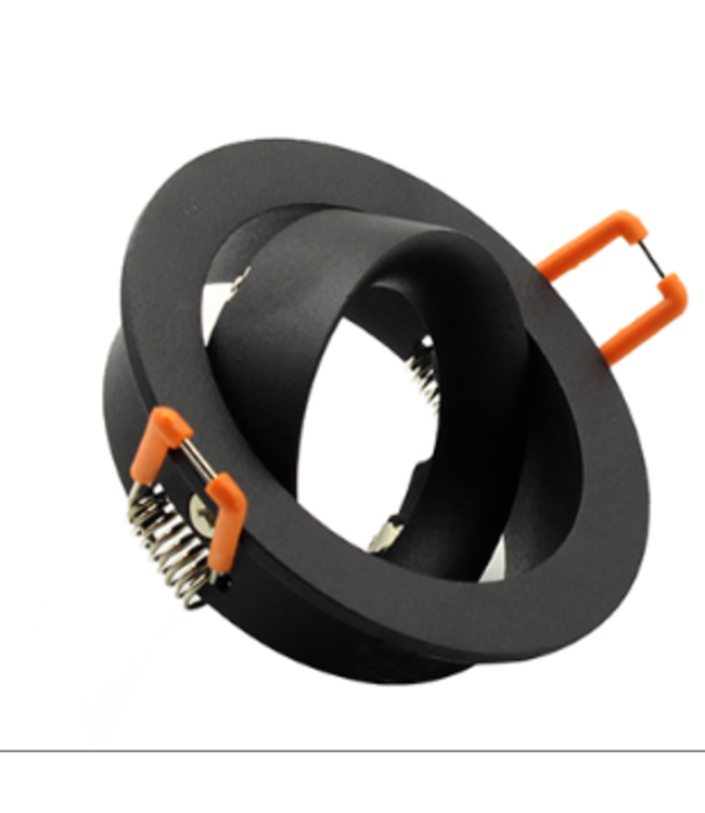 Design inbouwspot 110mm diameter zwart GU10