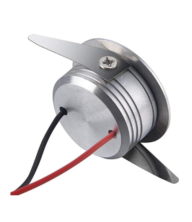 Mini inbouw LED zaagmaat 35mm mini LED 3W zilver