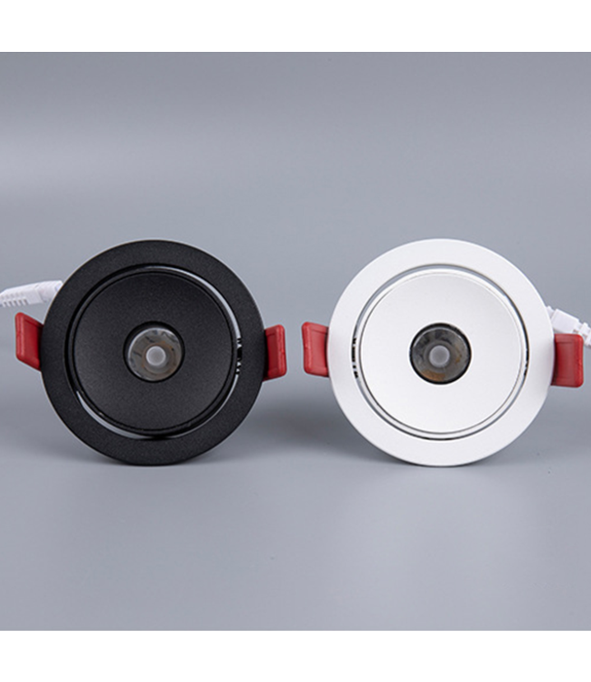 LED spot kleine stralingshoek 5W 8° of 15° wit zaagmaat 55mm richtbaar