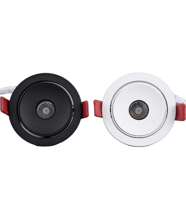 Spot LED faisceau étroit 5W 8° ou 15° blanc scie 55mm directionnel