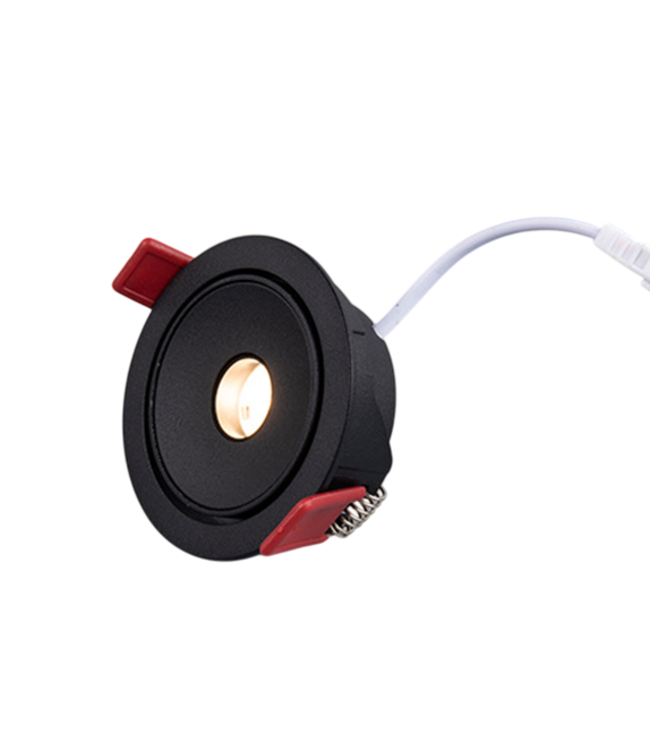 LED spot smalle bundel 5W zwart 3°, 8° of 15° richtbaar 55mm zaagmaat