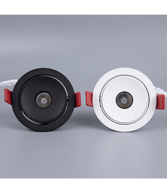 LED spot 8 graden, 15 graden of 3 graden 7W wit zaagmaat 75mm