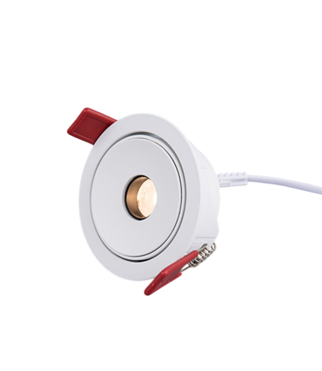 Spot faisceau étroit 7W blanc découpe 75mm extra plat