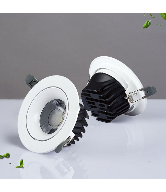 Spot encastrable diamètre 140 mm 20W LED design blanc dimmable