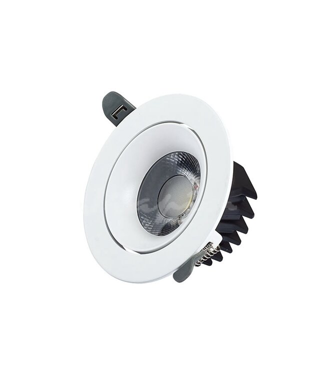 Spot encastrable diamètre percage 95 mm LED 12W design blanc dimmable