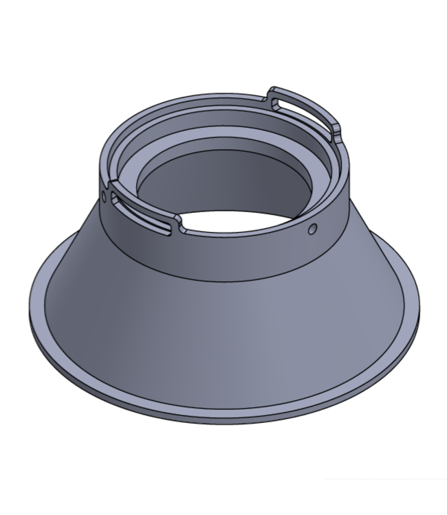 Inbouwspot diameter 10 cm wit diep GU10