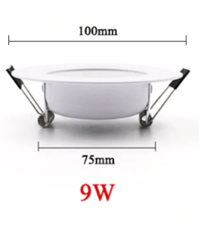 Spot encastrable faible profondeur diamètre 100 mm 9W LED