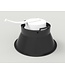 Inbouwspot goud met zwart diameter 100 mm met GU10 fitting