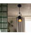Stoere plafondspot richtbaar E27 lampvoet
