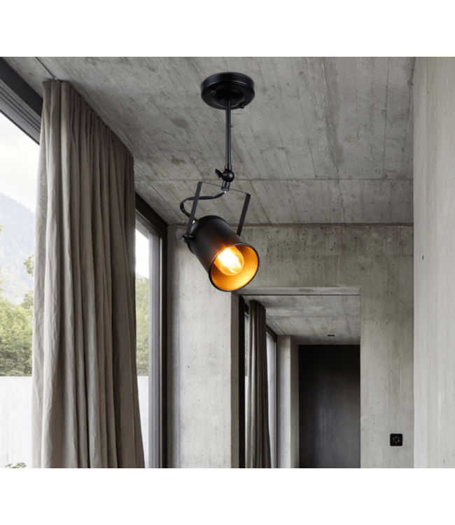 Spot sur patère orientable E27 vintage