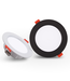 Spot LED noir extra plat scie 80mm diamètre 108mm IP44 9W dimmable